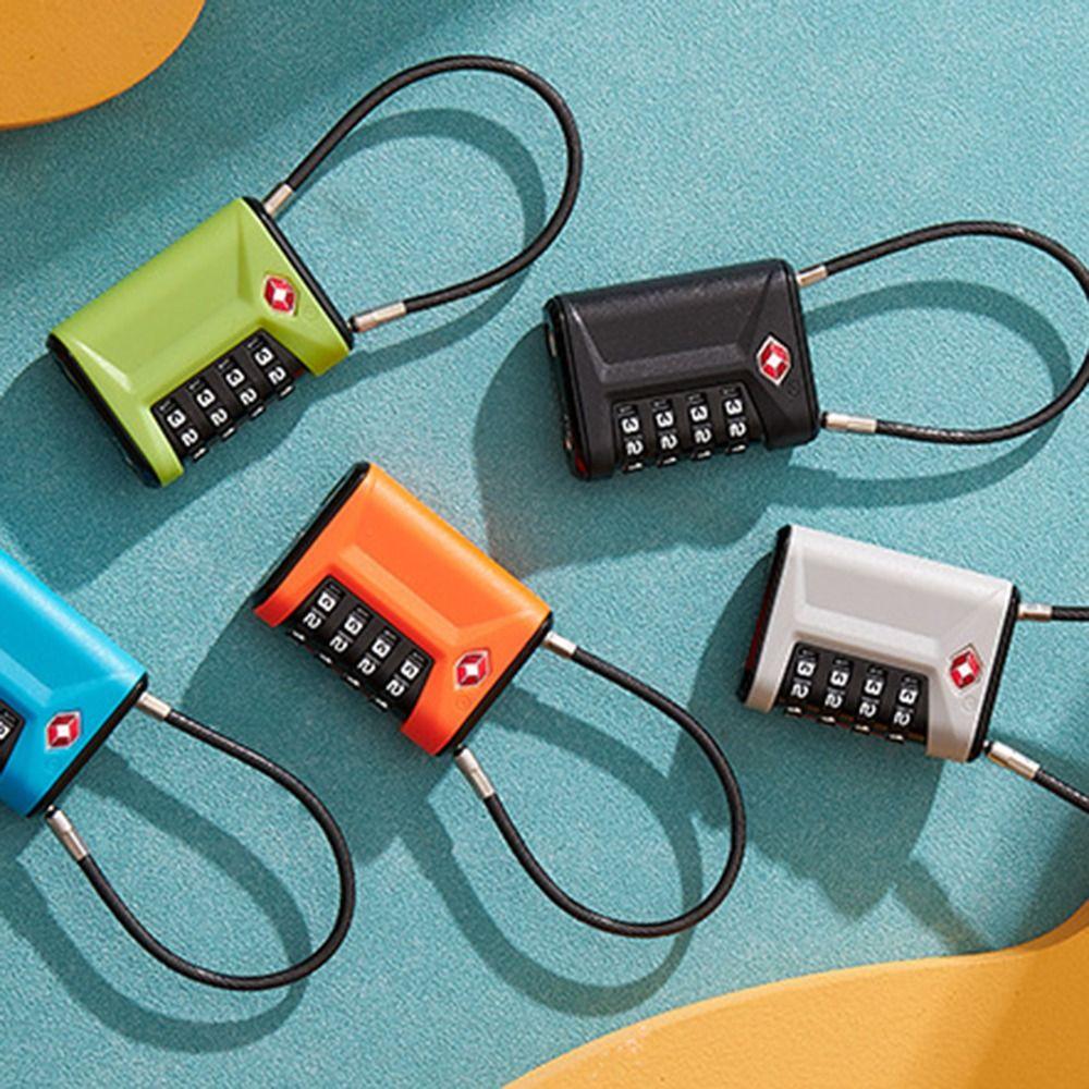 TSA 4 Digit Combination Lock Padlock Cabinet Padlock Portable Luggage Coded Lock for Travel