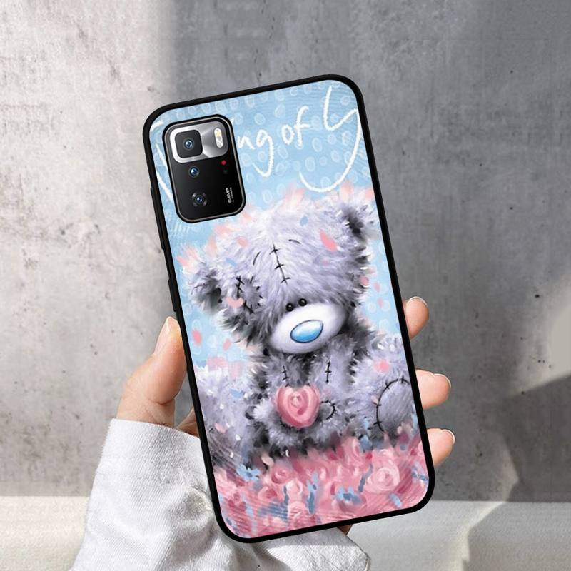 

Милый чехол для телефона с рисунком плюшевого мишки для Redmi Note 10 9 8 6 Pro 8T 5A 4X X 5 Plus 7 7A 9A K20 Redmi K30