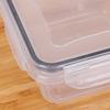 Transparent Airtight Food Containers Snap Lids Sealed Food Storage Containers Stackable Plastic Refrigerator Storage Box