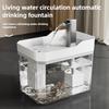 Pet Automatic Feeder Waterer Set Indoor Pet Drinking Bowl Anti-Slip Pet Water Dispenser Filter Silent Large Capacity Cycle Water