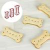 3-teilige Ausstechformen in Hundeknochenform, Keksform aus Edelstahl, Hundepfotenform, Kuchenschneideform, multifunktionales Backwerkzeug für die Heimküche und Bäckerei