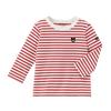 Miki New Boys' Pure Cotton Thin Long-Sleeve Striped T-Shirt Children's Three-Quarter Sleeve Girls' Clothing Summer Baby Top