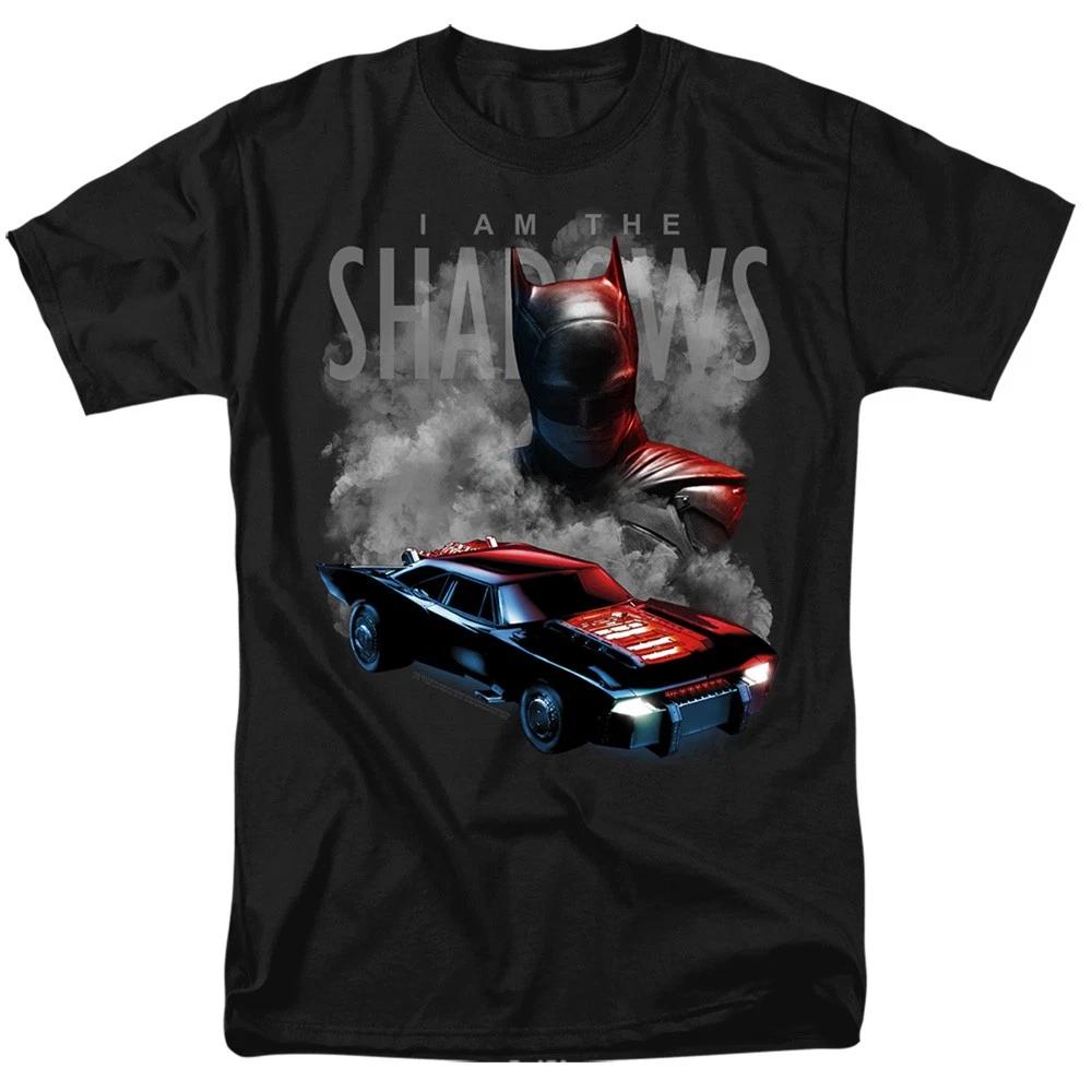 DC Comics - The Batman - Batman And Batmobile - Adult Unisex T-Shirt - Black XL