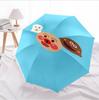 Kawaii Anpanman Cartoon Umbrella Portable Lightweight Travel Umbrella Anti-UV Sunshade Umbrella for Boys Girls