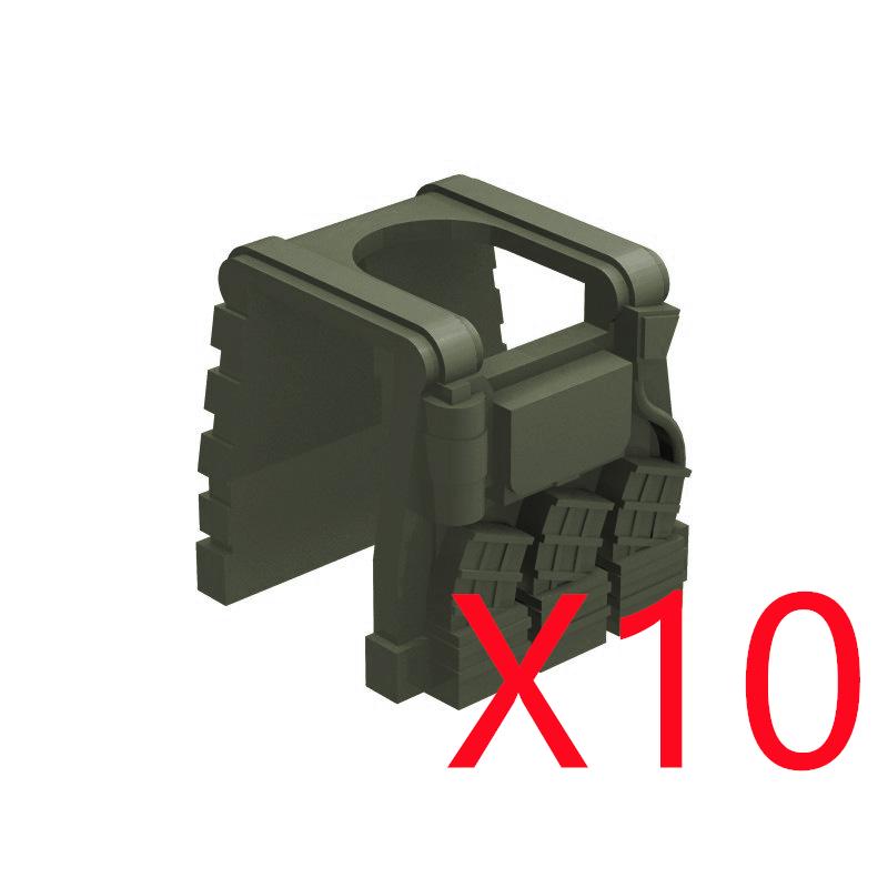 MOC City Building Blocks Weapons Accessories Special Forces Tactical Vest Armor Body Figure Helmet Equipment Pack Brick K062