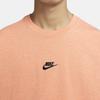 Nike SS22 Logo Print Solid Color Crew Neck Short Sleeve T-Shirt Men Tops Brown DN5241-824