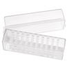 Professional 30/48 Holes Nail Drill Bits Holder Box Manicure Polishing Grinding Drill Bit Holder Clear Storage Box