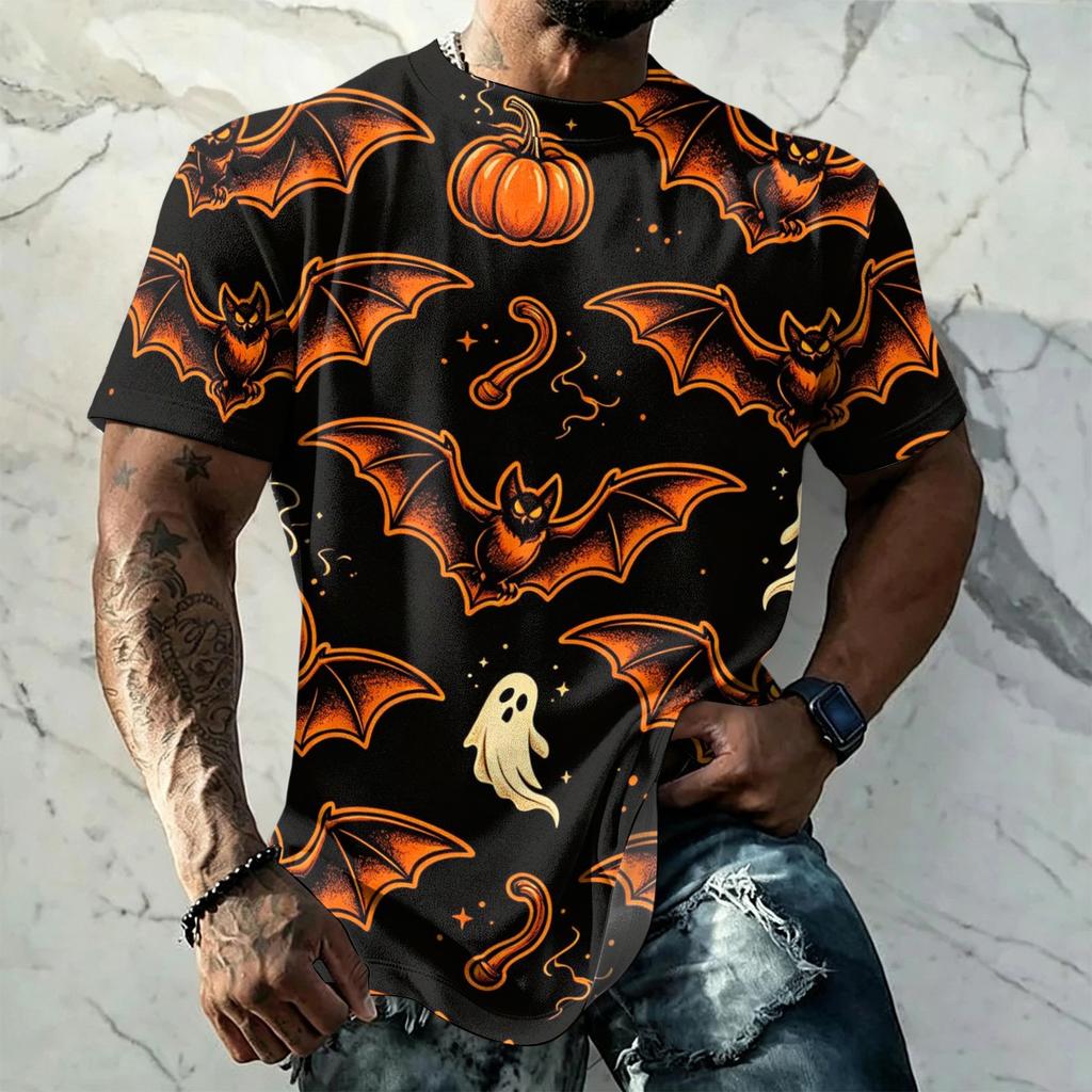 3D Pattern Print T Shirt with Breathable Cool Lightweight Flexible Fabric Easy to Match and Stylish Casual Wear