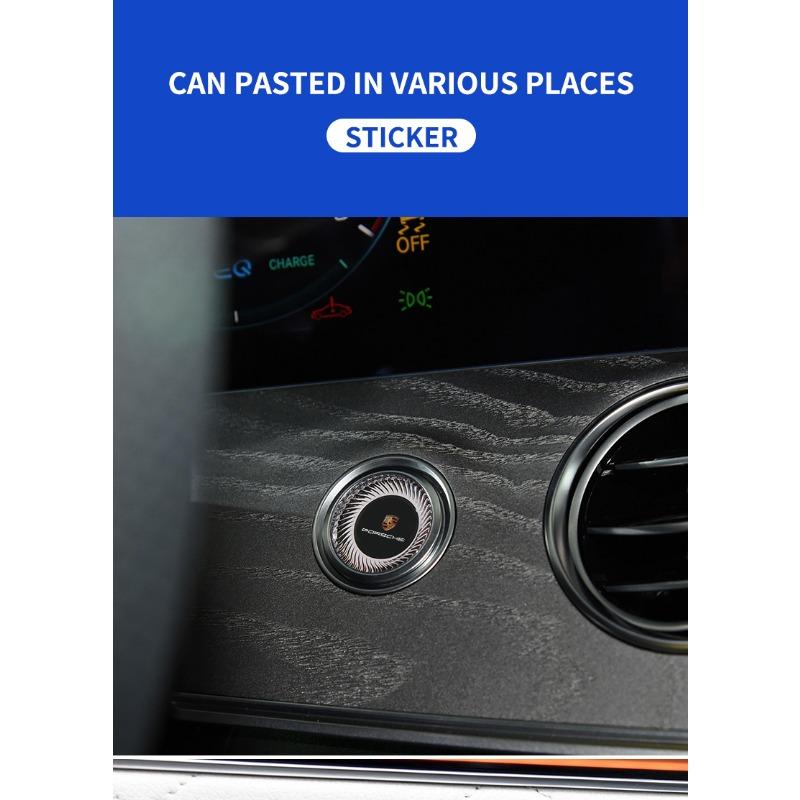 2/5/10 ks Samolepka s logem auta Nálepky na středovou konzoli Doplňky do auta Pro Porsche Boxster Cayenne Panamera Macan Cayman 911 918 996 917 991