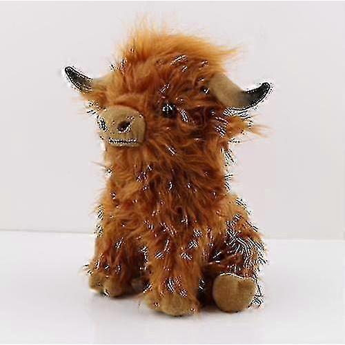 26-27 26cm Highland Cow Cuddly Soft Toy - Scottish Scotland Cow Plush