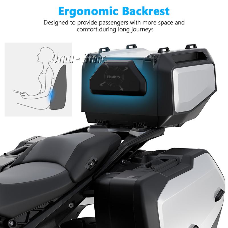 For BMW R1300GS R 1300 GS 2023-2025 Trunk Comfortable Back Cushions Motorcycle Backrest Buffer Anti-shock Support Waist Lumbar