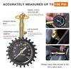 Digital Display Tire Pressure Gauge 200 Psi Capacity 75Psi Range Mechanical Tire Gauge Accurate Reading Metal Manometer