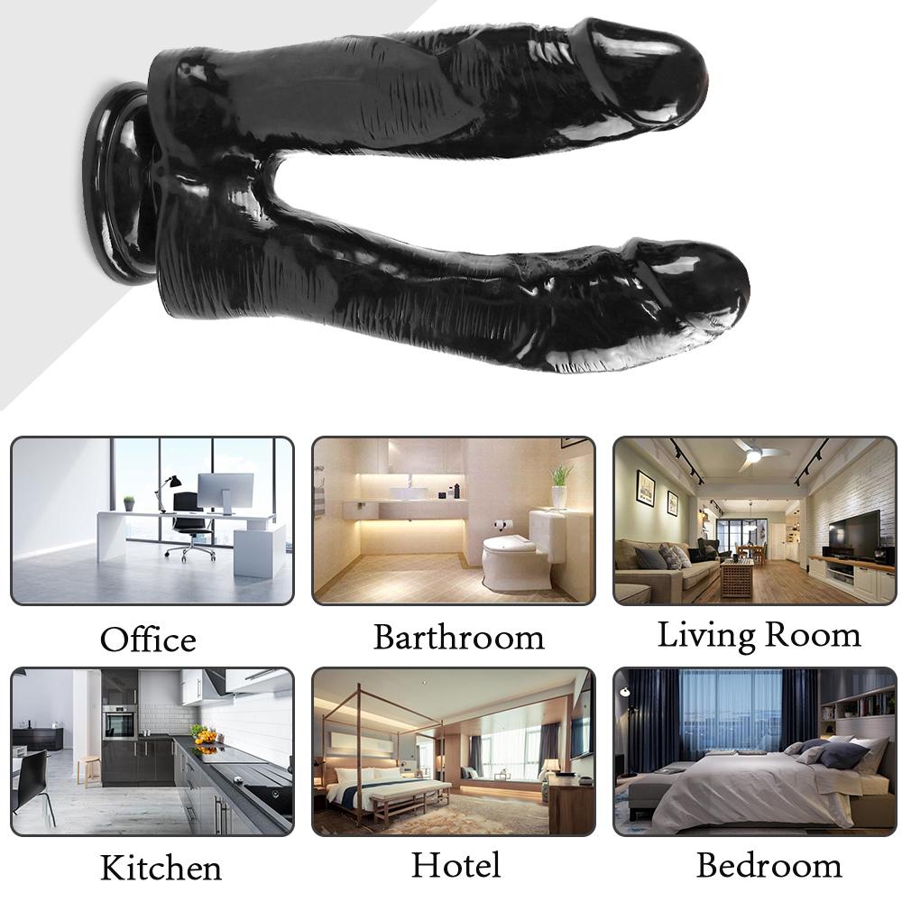 Adult Sex Dildo Toy Double Ended Realistic Dildo Penis Cock Anal Plug Massager G-spot