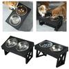 Raised Bowls Adjustable Height Dispenser Removable Slow Feeder Waterer Dog Bowls Stand for Pet Supplies