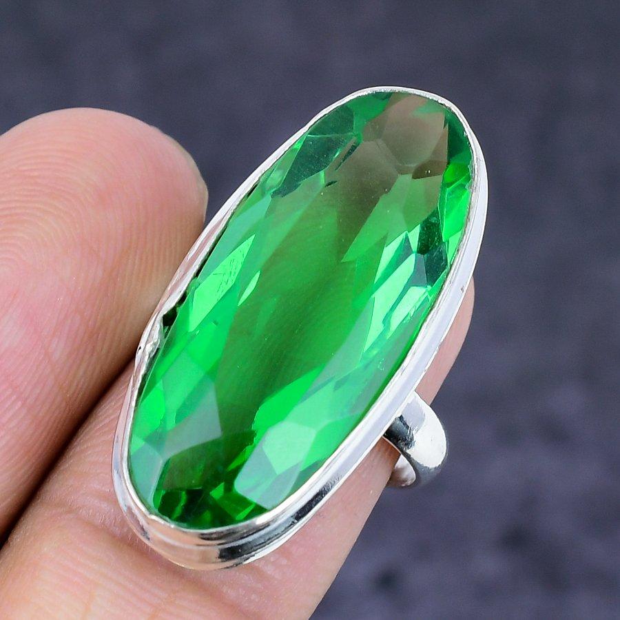 Tsavorite Gemstone 925 Sterling Silver Jewelry Ring Size 5.5