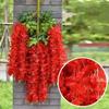 12 TEILE/SATZ Künstliche Blumen Seide Glyzinien Rebe Hängende Blume für Hochzeit Garten Floral DIY Wohnzimmer Büro Dekor