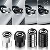 For Mazda 4pcs Car Badges Wheel Tire Valve Caps Tyre Stem Covers Auto Accessories For Mazda CX5 CX30 CX3 CX7 2 3 Bk 6 Gg Gj 3 6