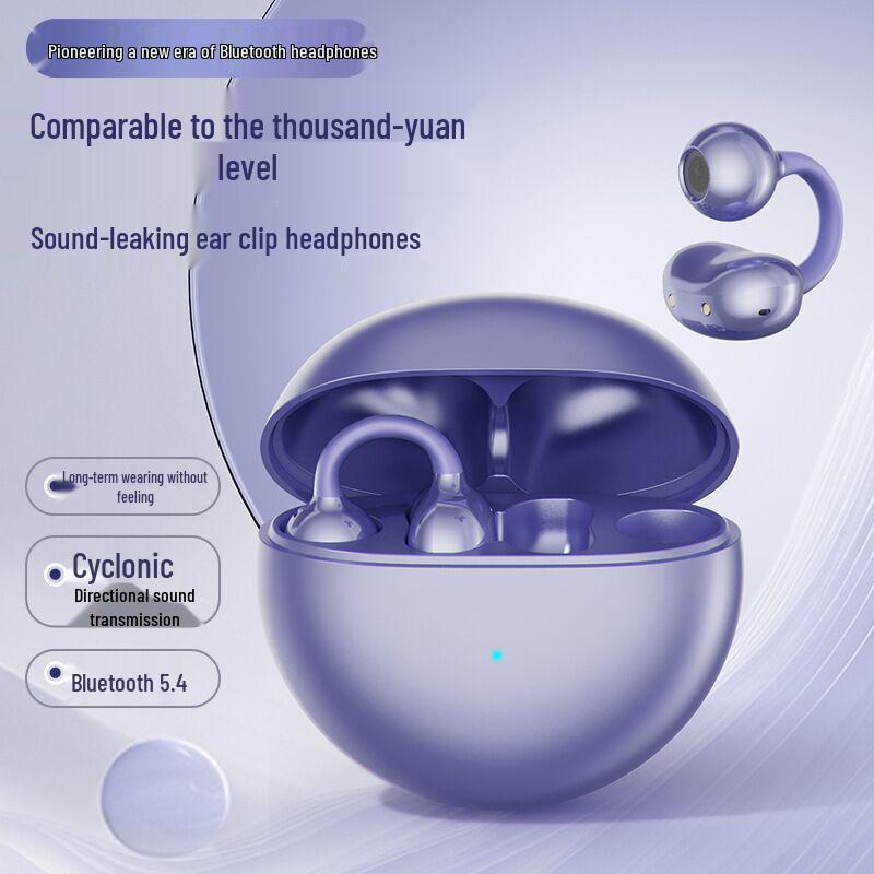 Wireless Bone Conduction Ear-Clip Bluetooth Headphones for Apple & Sony (2025 Model Q72)