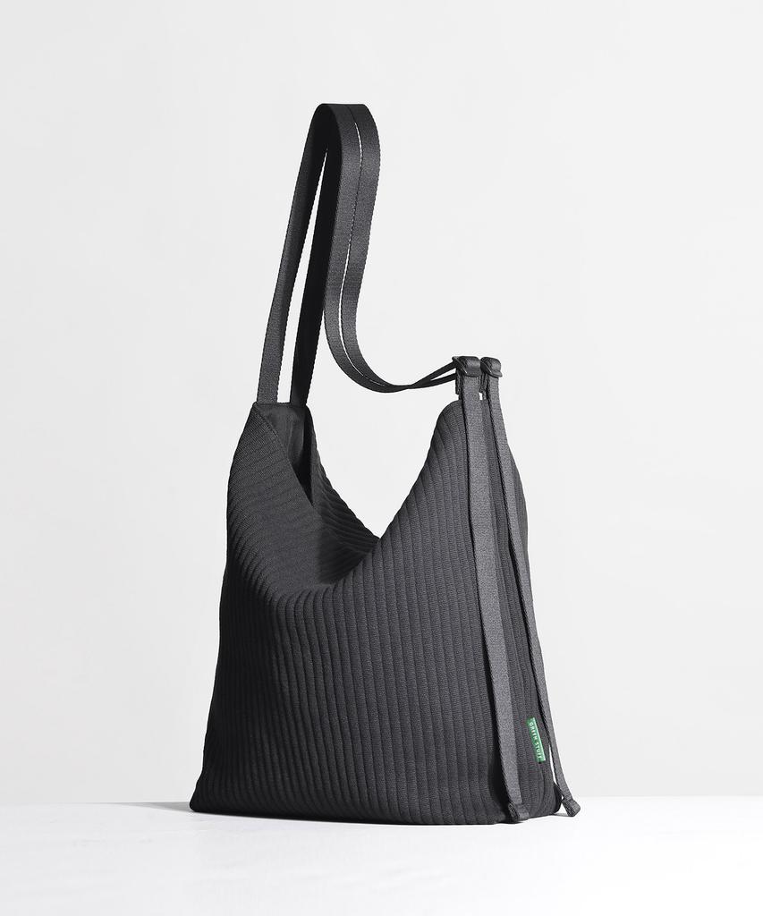 Green Stuff Spacious Loose Fit Shopper Bag 57 Ribbed Corduroy - Black