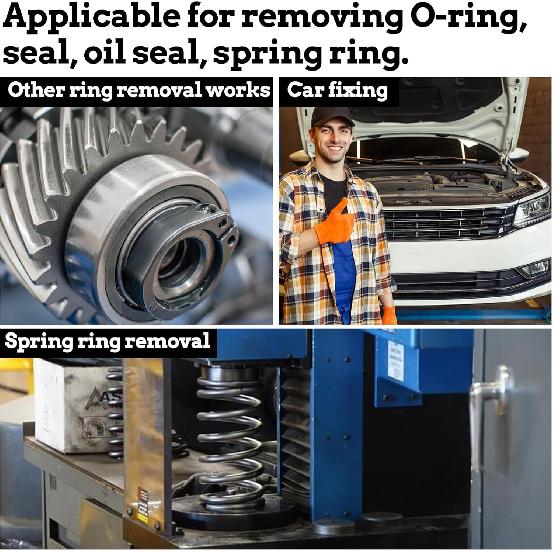 Professional Seal Puller Oil Seal Removal Tool, Heat Treated Steel, Wide Applications For Various Types Of Vehicles