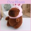 Entzückender Capybara Plüsch Schlüsselanhänger Niedliche Cartoon Puppe mit Premium PP Baumwollfüllung für Accessoires