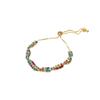 Stacked Wearing Color Dopamine Zircon Bracelet Women's Light Luxury Niche Design Twist Kink Exquisite Bracelet Jewelry