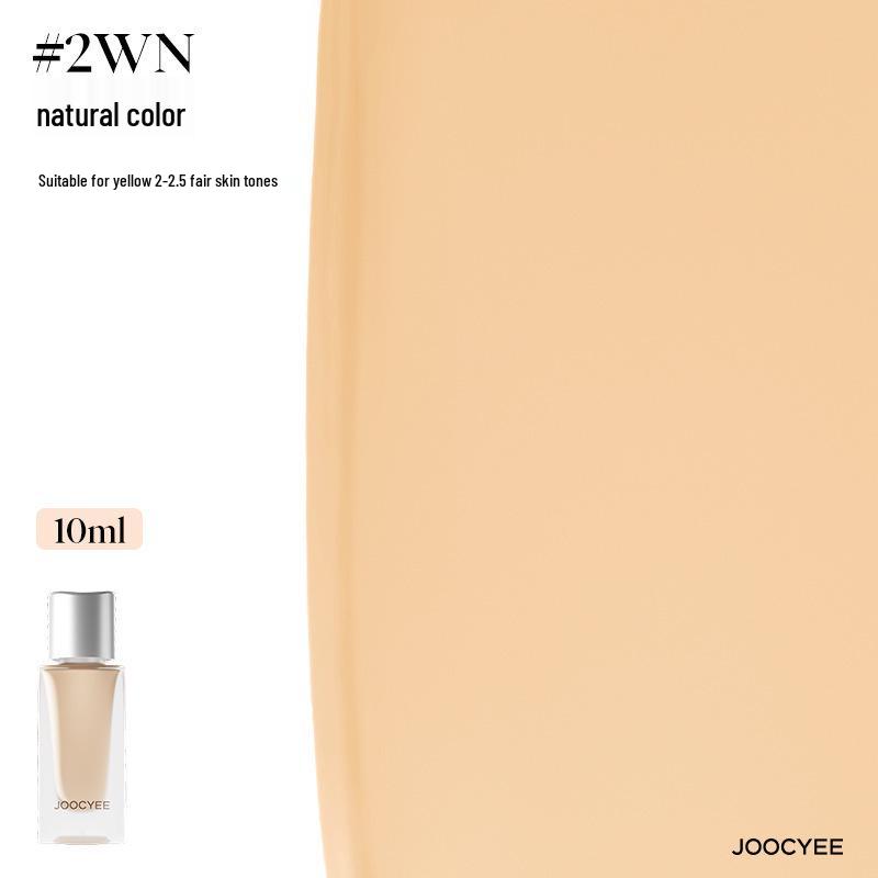 Joocyee Стойкая тональная основа - Серебристая крышка, Легкая, Стойкая, Маскирующая, Увлажняющая и Долговечная. 10ml