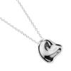 TIFFANY&Co. Curved Heart Necklace Silver925 4.6g Women Used