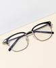Likkeullou Rc Tr B202 Black Silver Glass Blue Light Blocking Glasses