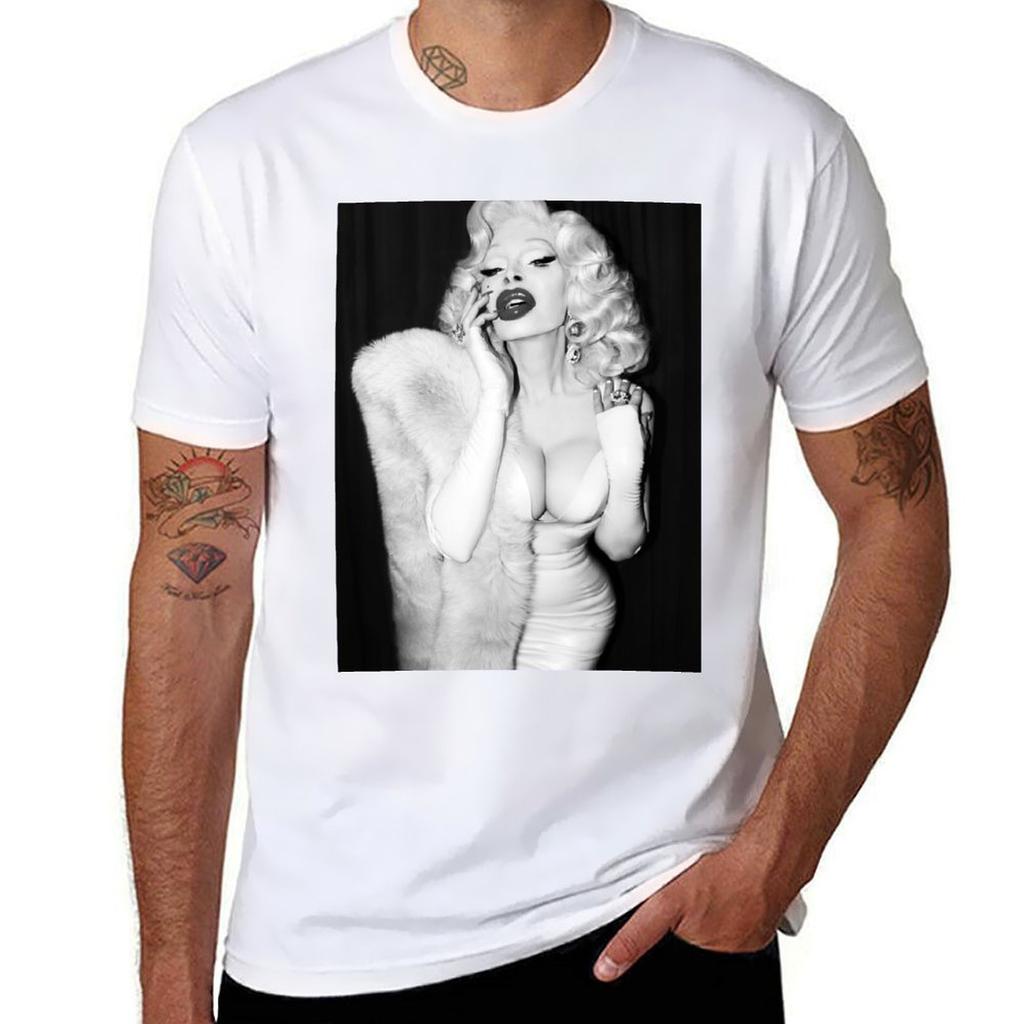 Amanda Lepore - Photo by Josef Jasso T-Shirt sports fans blacks plain black t shirts men