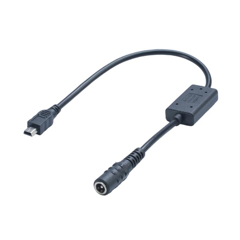 

DC5.5x2.1mm Female to Small USB Male 5V 3A Charging Cable Power Conversion Cable Suitable for Various Phone Camera