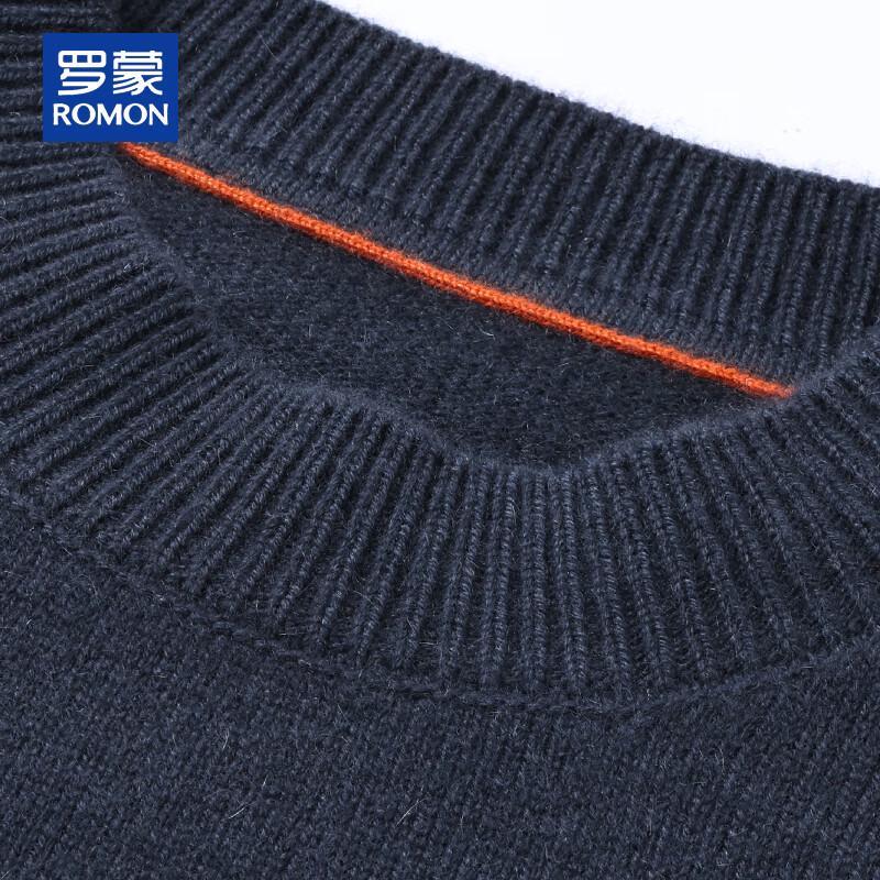 ROMON Men's Thick Pure Cashmere Half-High Collar Sweater