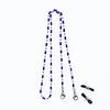 Jeibanseukeullaesig Block Stone Beads Surgical Steel Eyeglass Chain Mask Necklace (C2001-An666_Bl)