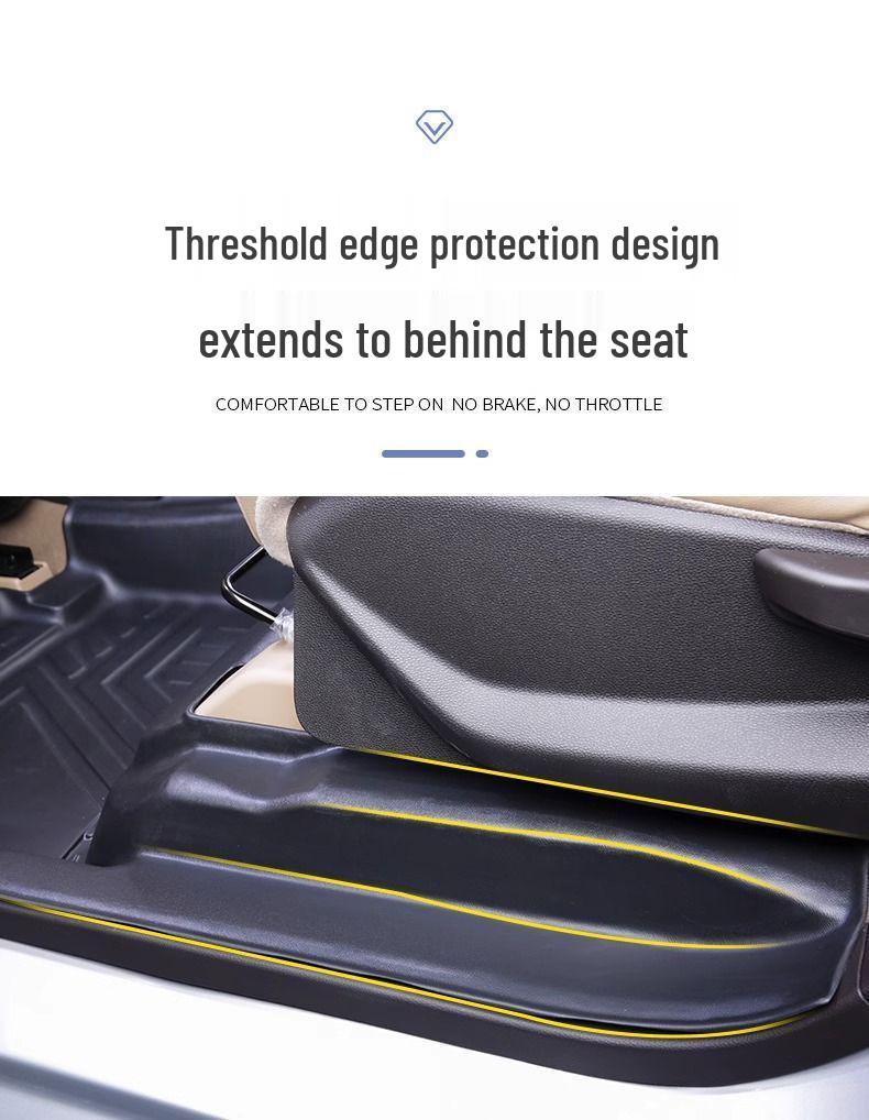 Durable TPE Floor Mat with Door Sill Protector for Changan CX70/CX70T.