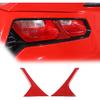 Tail Light Lamp Partition Plate Cover Sticker Trim Compatible with Corvette C7 Stingray 2014-2019 Soft Carbon Fiber 2PCS Tail Light Panel Decorative