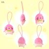 Morisaka Global Petamon Peach Fruit Plush Charm 5.5x2.5x6.5cm Cute Strap for Bags and Backpacks PETA-0022