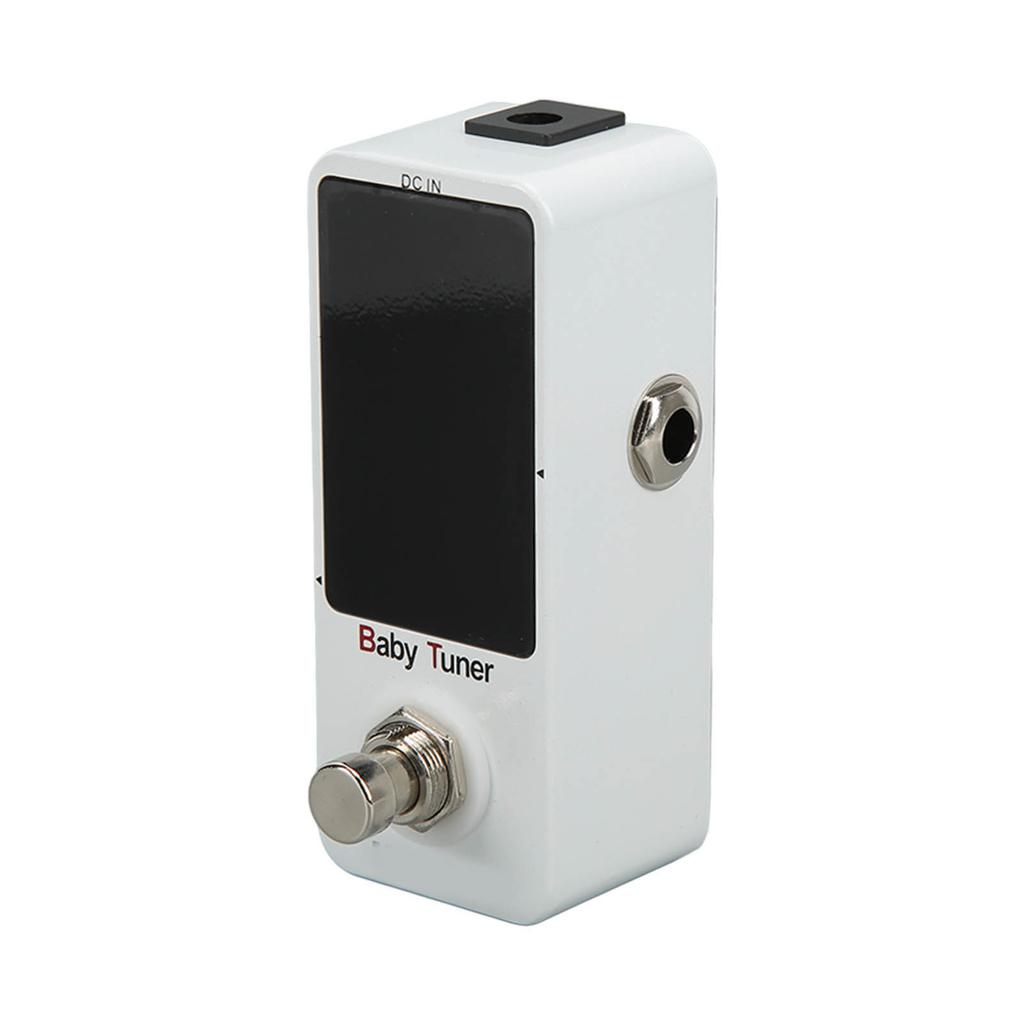 Mini Pedal Tuner Monoblock Chromatic Tuning Effect for Electric Guitar and Bass 12Hz‑4186Hz