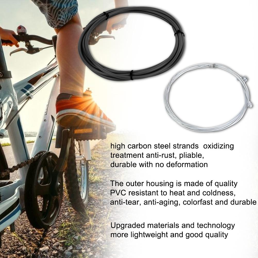 Mountain Road   Bike Brake Cable Housing Hose   Kit Cycling Replacement (Black)