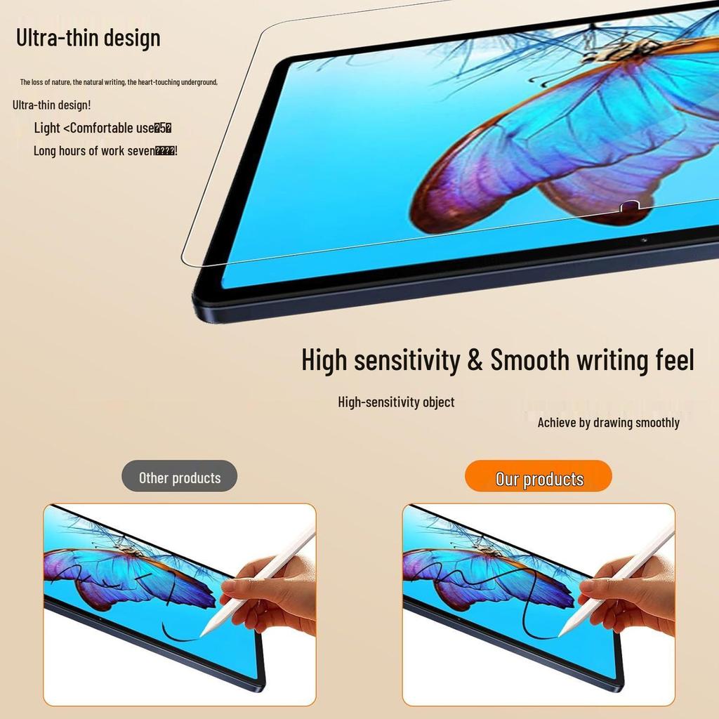 Samsung Tab S11 Ultra Paper-like Anti-Glare & Anti-Reflective Film for S10+, S9 Ultra, 10 FE+ Writing Film