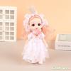 New 16 Cm Bjd Mini Doll Movable Joint Girl Baby 3D Big Eyes Beautiful Diy Toy Doll With Clothes Dress Up 1/8 Fashion Doll