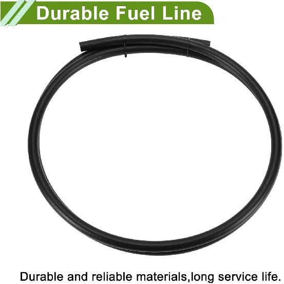 Universal 8ft Fuel Hose 3/8"ID Fuel Line Hose 0.62"OD Fuel Hose Vacuum Hose Automotive Fuel Hose NBR Rubber 1 Pcs
