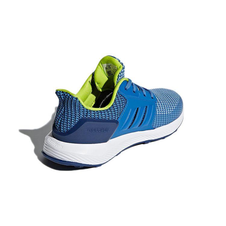 Adidas Run K Non-Slip Breathable Mid-Top Kids Running Shoes Kids Running Shoes Blue CQ0153