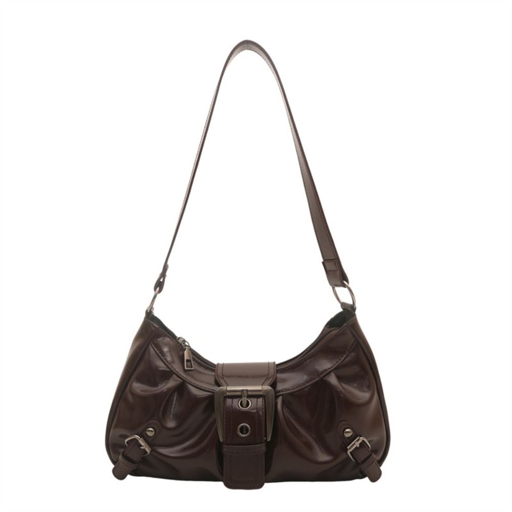 Y2K Retro Rivet Shoulder Bag Pu Leather Motorcycle Bag Punk Crossbody Bags  Girls
