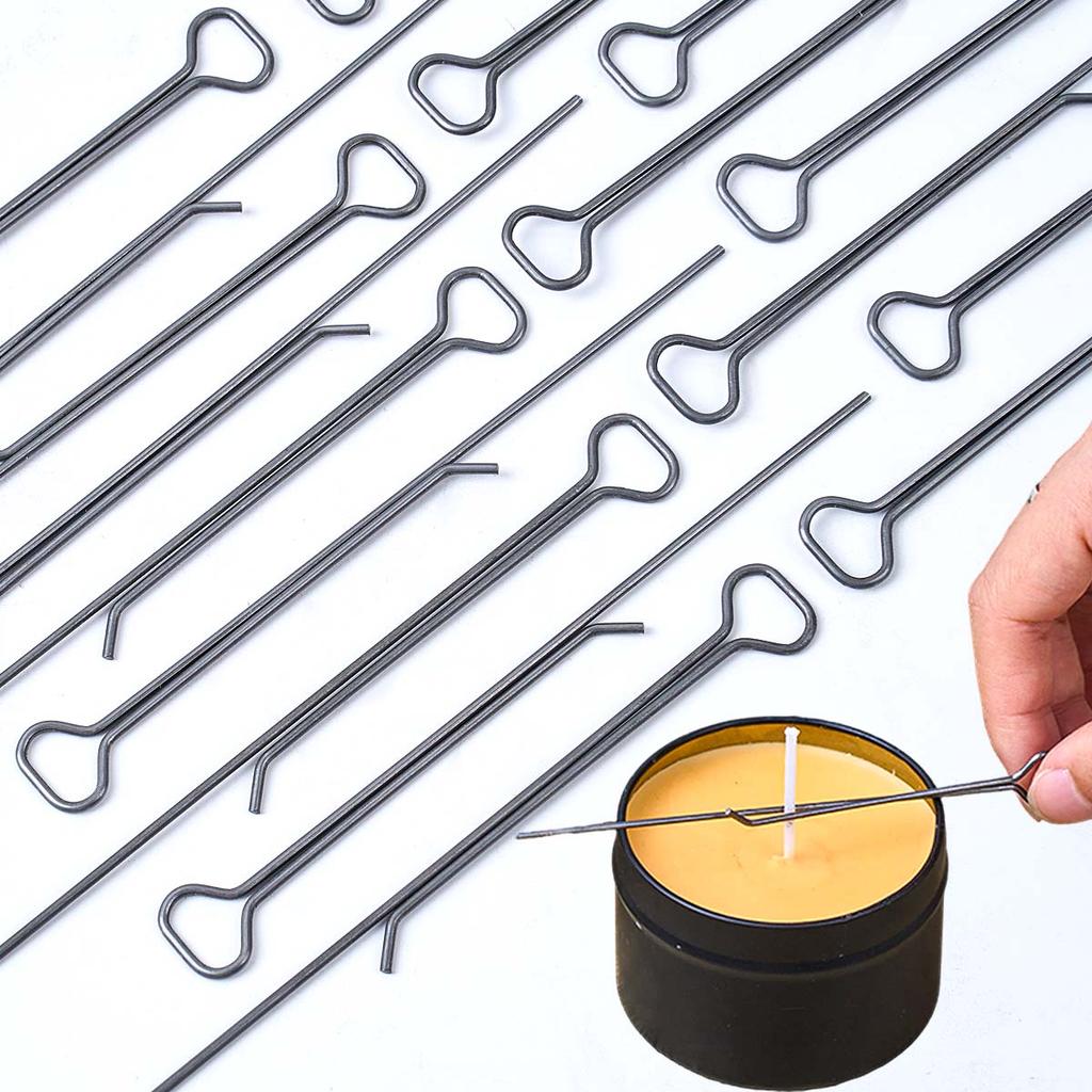 5/10Pcs 4.3 Inch Candle Wick Holders Clip Wick Fixer DIY Stainless Steel Holders for Candle Making Device Supplies Accessories
