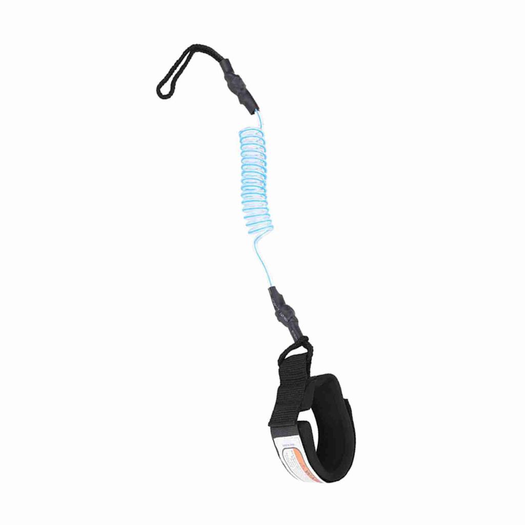 Laisse de Surf Stand Up Paddle Board 5mm Ressort Spiralé Corde de Pied pour Planche de Surf