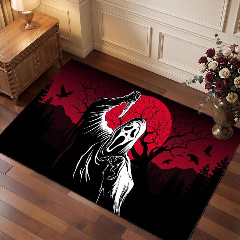 Scream Ghostface Rug Soft Thick Non Slip Floor Carpet for Bedroom Living Room Home Decor