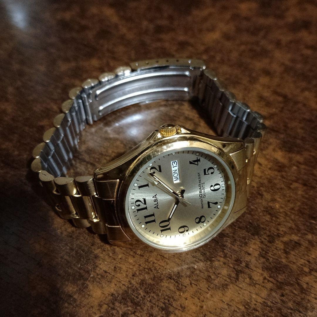 SEIKO ALBA V733-7A70 Battery replaced and working item