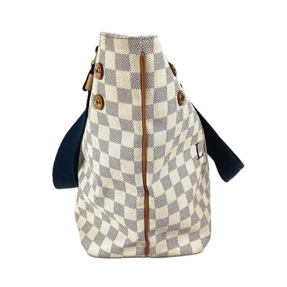 Louis Vuitton N41179 Damier Azur Plan Soleil Cabas PM Bag Shoulder Bag Tote Bag