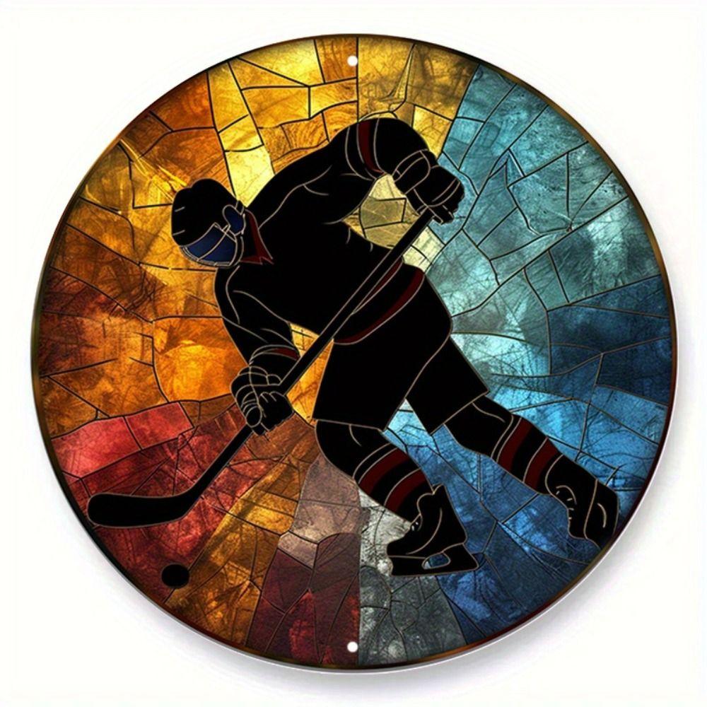 Metal Poster Wall Art Retro Hockey Sign Home Garage Decor