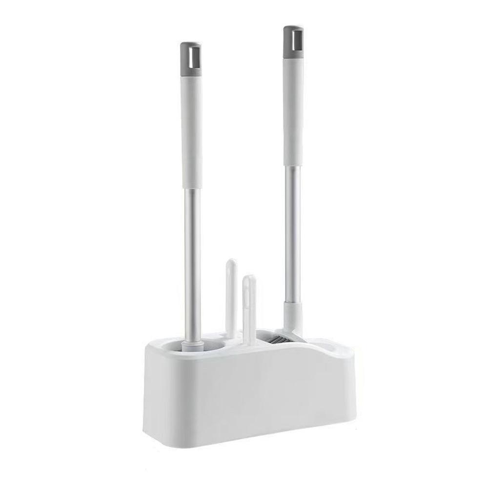 Wall Mounted Long Handle Toilet Bru Long Handle Bathroom Cleaning Tool Toilet Brush  Sweeping Set